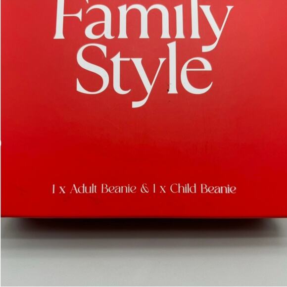 Charter Club Mommy & Me Fair Isle Beanies Set White Neutral Cozy Comfy Festive - Picture 3 of 5